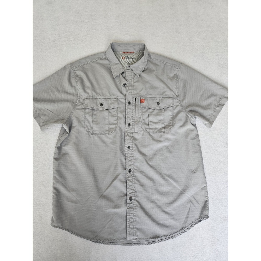 The American Outdoorsman Men's Short Sleeve Vented Fishing Trail Shirt Size XL